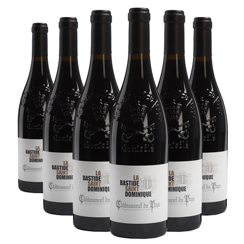 Case of 6 La Bastide, St Dominique Chateauneuf-de-Pape 75cl Red Wine